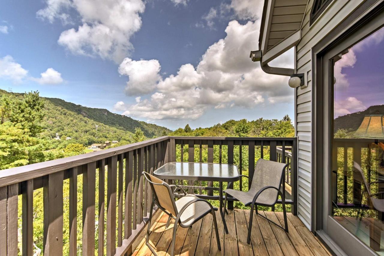 Beech Mountain Condo With Balcony, Walk To Resort! Eksteriør bilde