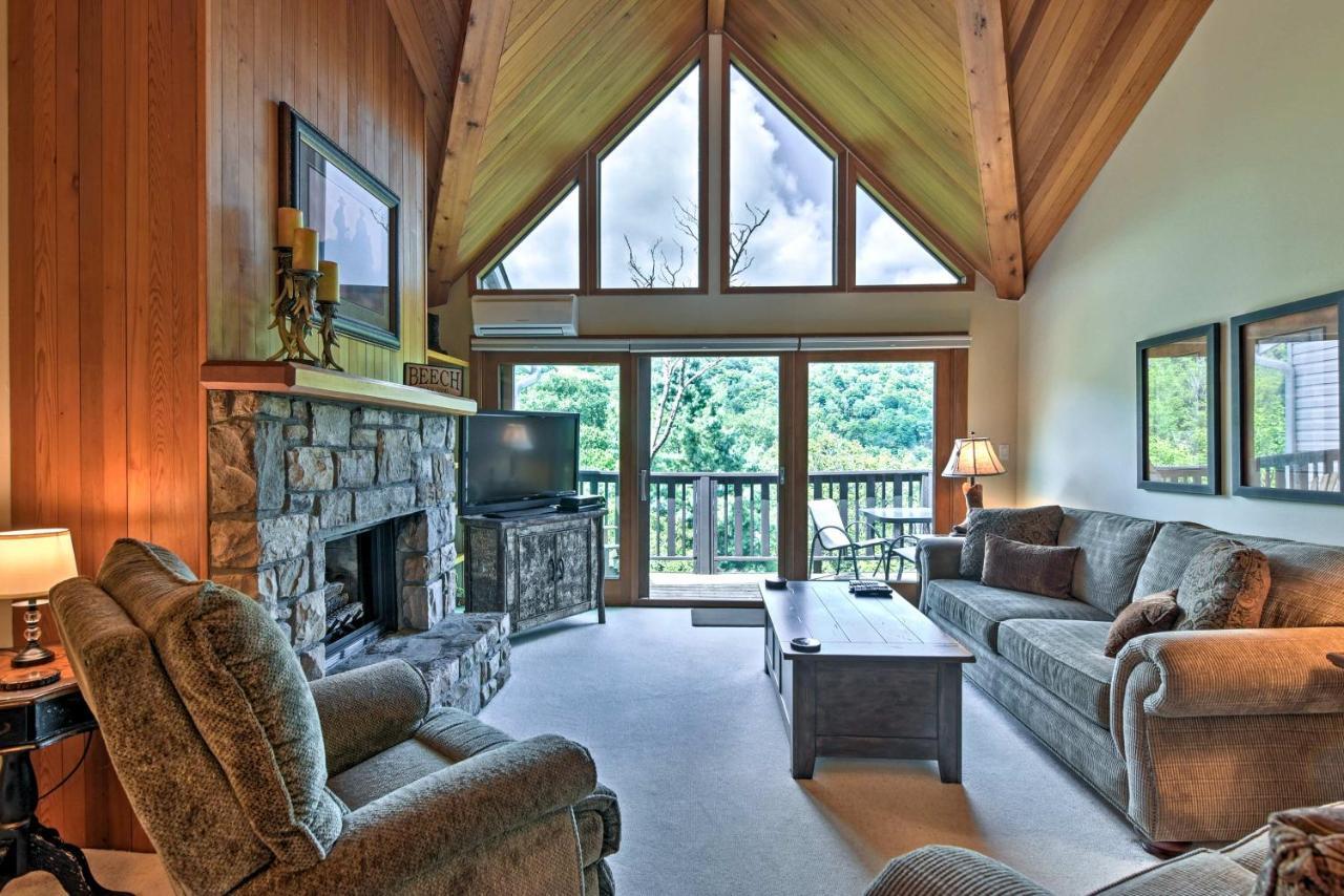 Beech Mountain Condo With Balcony, Walk To Resort! Eksteriør bilde